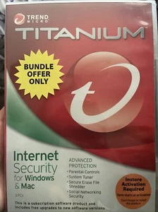 TREND MICRO TITANIUM-INTERNET SECURITY FOR WINDOWS & MAC BRAND NEW SEALED - Picture 1 of 2