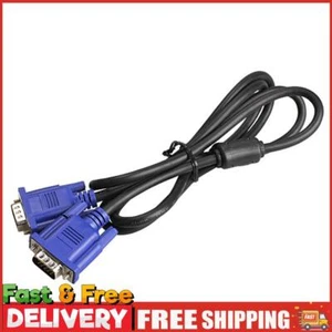 1.5M VGA To VGA Cable Male To Male VGA Video Extension Line ~ - Afbeelding 1 van 9