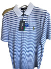 RLX Ralph Lauren Men's Purple Stripe Polo Shirt Size Medium NWT $105 Highland CC