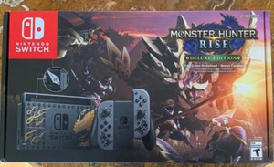Nintendo Switch Monster Hunter Rise Deluxe Edition With Game In Hand - Picture 1 of 3