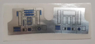 Vintage Star Wars R2-D2 Silver Replacement Sticker - Peel & Stick No Need To Cut - Image 1 of 3