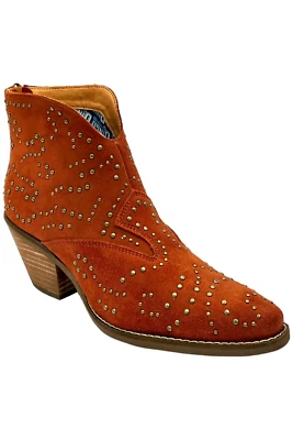 Bota de mezclilla para mujer Dingo N Diamonds gamuza cremallera oxidada Foto 1 de 3