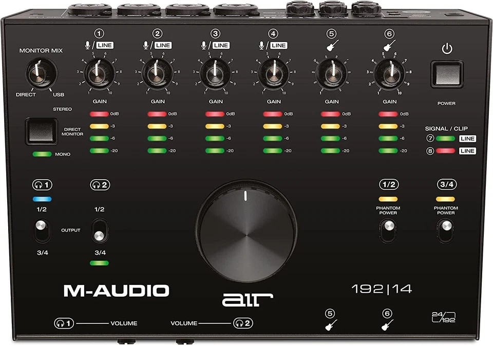 M-Audio Air 192 14 High Quality Audio Interface/MIDI NEW - Image 1 of 3