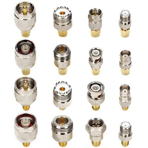 SMA Stecker Kit im Adapter Standard SMA/BNC/UHF/N/F Stecker auf Buchse Kabel Co... - Bild 1 von 5