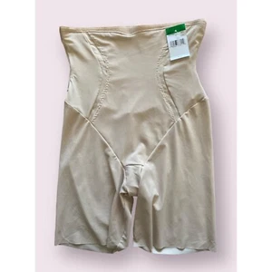 Maidenform Firm Foundations Hi-Waist Thigh Slimmer  Sz L Beige NEW - Picture 1 of 5
