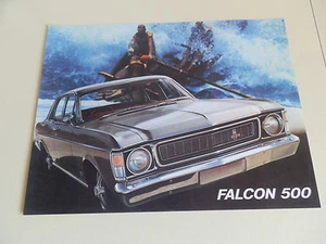 XW FORD FALCON 500 BROCHURE PLUS MATCHING ''RARE'' COLOUR AND TRIM CHART - Picture 1 of 6
