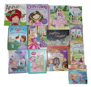 Barbie Rapunzel Sofia Frozen Angelina Ballerina 13 Children's Book Lot SCHOOL - Picture 1 of 20
