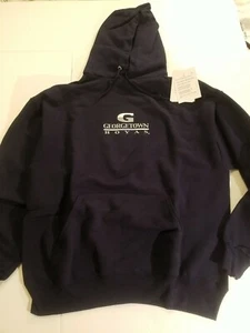 Vintage Georgetown Hoyas Hoodie 2002 Nos Salesman sample Size Large Rare - Picture 1 of 10