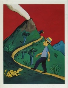 LOUSTAL LA ROUTE DU VOLCAN JAVA CARTE POSTALE CHRISTIAN DESBOIS 1996 - Picture 1 of 1