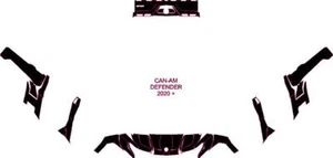 2020+ Can Am HD10 BRP Defender Decal Graphic Kit Wraps Vector Template 4 Door - Picture 1 of 1