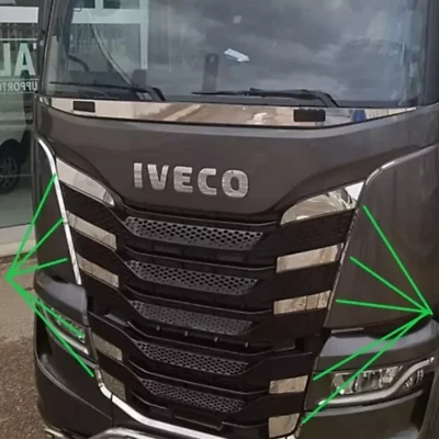 Bordo Griglia Radiatore in INOX  per IVECO S-WAY Decorazione Cromo Lucido 10Pz Foto 1 de 2