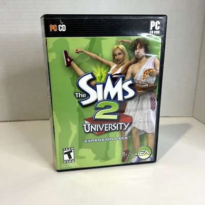 The Sims 2 University Expansion Pack (PC CD, 2006) CIB with Manual Like New - Image 1 of 4