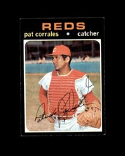 Pat Corrales Hand Signed 1971 Topps Cincinnati Reds Autograph