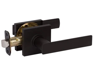 DELANEY BLACK PASSAGE LEVER DOOR HANDLE KIT D52519 501T-HK-US19 HALL & CLOSETS - Picture 1 of 5