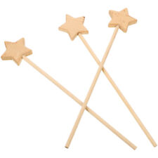 3pcs Wooden Fairy Wand Fairy Cosplay Props Girls Fairy Wand Toys