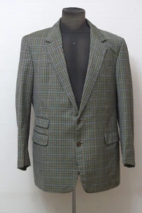 VTG Vintage Burberry multicolor check blazer jacket size 54 EU - 44 US - Picture 1 of 9