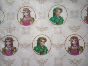 nintendo zelda link kids fun fabric 12 by 11 inch - Picture 1 of 2