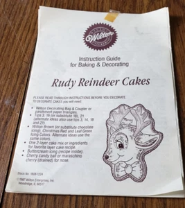 Wilton Complete Instructions Baking & Decorating Reindeer Cake - Picture 1 of 3