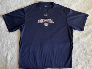 Gonzaga Bulldogs Under Armour Shirt Mens Large Short Sleeve Dri Fit Tshirt - Picture 1 of 6