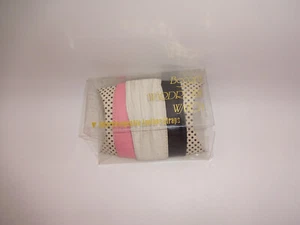 3 Vintage Becora Leather Watch Bands Straps Black Pink White Replacements - Picture 1 of 7