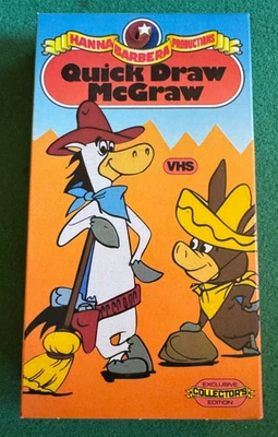 Quick Draw McGraw Exclusive Collector's Edition Hanna Barbera VHS + FREE DVD - Image 1 of 2
