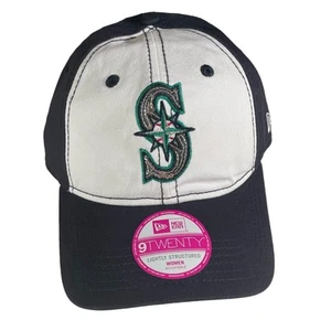 Cappello donna regolabile ricamato lucido Seattle Mariners berretto logo S MLB baseball - Foto 1 di 13
