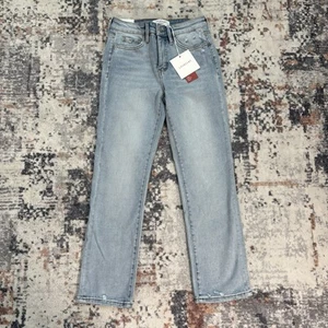 Pantalones de mezclilla para mujer Lovervet control de barriga tiro alto ajustados rectos talla: 26/3 azul nuevos con etiquetas - Imagen 1 de 5