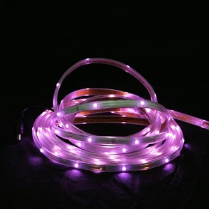 CC Christmas Decor 18' Pink LED Christmas Linear Tape Lighting - White Finish - Picture 1 of 2