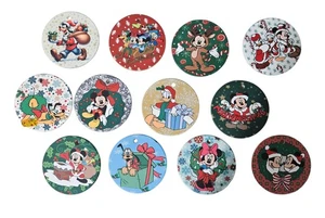12 New Disney Mickey Mouse Ceramic Christmas Ornaments Matte Finish - Picture 1 of 1
