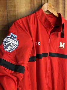 Under Armour NCAA Maryland Terrapins Music City Bowl Red Full-Zip Jacket XL NEW - Picture 1 of 13