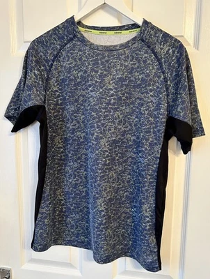 Activewear top Admiral size M blue short sleeve polyester mens - Image 1 of 4
