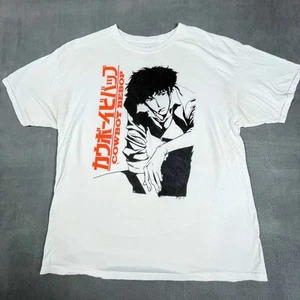 Cowboy Bebop Shirt Adult XL White Short Sleeve Bandai Namco CrunchyRoll Mens - Picture 1 of 9