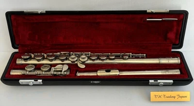 【Polished】YAMAHA YFL-211 Flute Silver Plating Hard Case Band Instrument - Image 1 of 4
