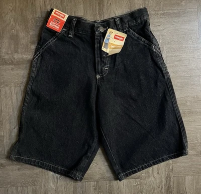 NOVO Wrangler Carpenter Menino 10 Shorts Regulares Ajuste Ajustável Calça Jeans Aço - Imagem 1 de 4