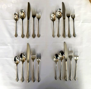 De colección Oneida Community CLARETTE Acero Inoxidable (4) x 5 Piezas Ajustes de Lugar - Imagen 1 de 6