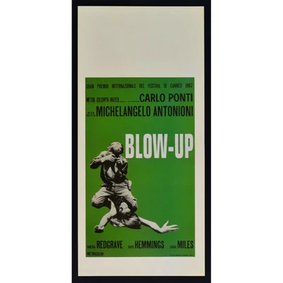 Locandina BLOW UP Michelangelo Antonioni Redgrave Hemmings Grün Kino Film B14 - Bild 1 von 3