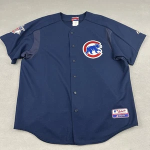 Camiseta De Colección Chicago Cubs Hombres Extra Grande Azul Marino Majestuosa MLB Adulto XL EE. UU. - Imagen 1 de 14