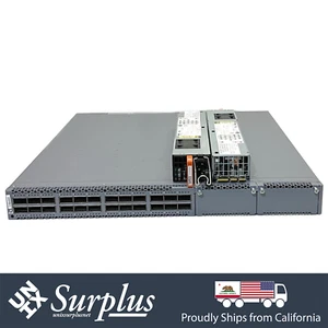 24 Port 40GbE QSFP+ Juniper QFX5100-24Q-3AFO 2.56 Tbps/1.44 Bpps Switching 2xPSU - Picture 1 of 2