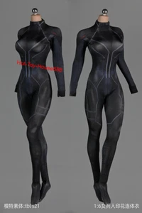 1/6 Black Widow Tight Body Suit Model For 12" Female Figure Hot Toys Phicen Body - Picture 1 of 3