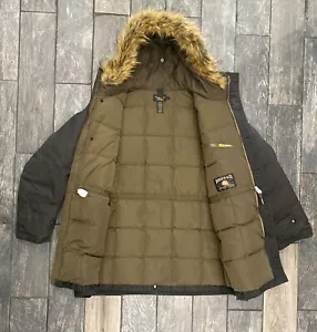 Polo Ralph Lauren Double RL Travis Waxed Cotton Oiled Down Parker Coat Brown XL - Picture 1 of 14