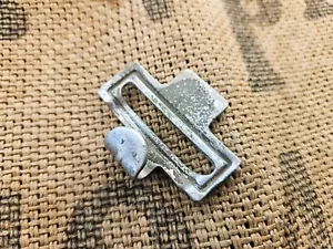 WW2 ORIGINAL GERMAN ALUMINIUM BELT BUCKLE HOOK RELIC from KURLAND - Picture 1 of 4