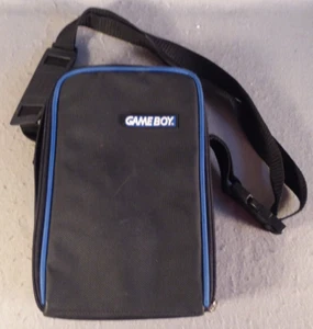 Vintage Nintendo Game Boy Black & Blue Storage Carrying Travel Case Bag Gameboy - Picture 1 of 6