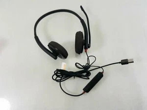 Plantronics Blackwire C320-M Stereo Black Headband Corded USB Computer Headset - Picture 1 of 2