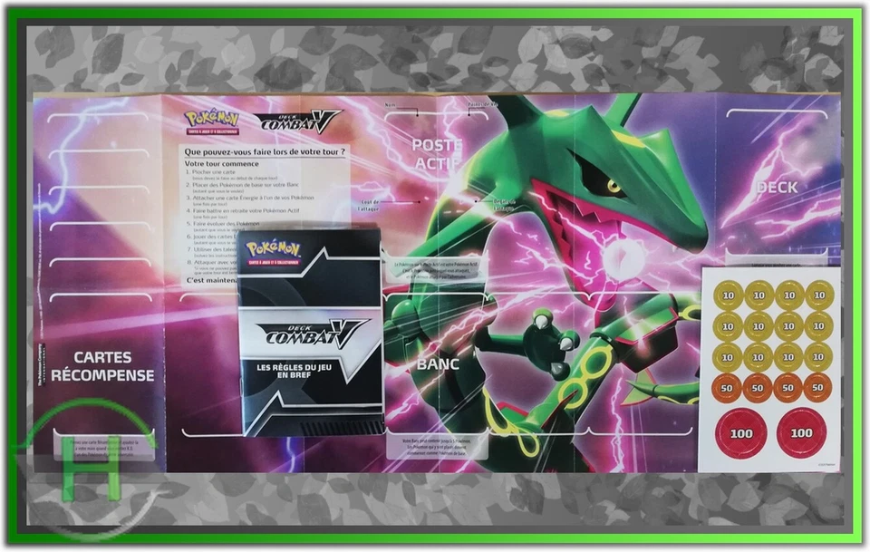 Tapis de Jeu - Playmat - Pokemon : Rayquaza V - Combat V - Photo 1/1
