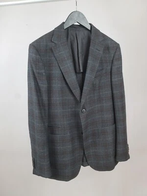 ERMENEGILDO Z ZEGNA Wool Check Semi Lined Blazer Jacket Size 48 IT / 38 US - Image 1 of 4