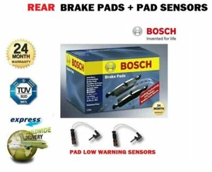 Rear Axle BRAKE PADS SET + PAD SENSOR for MERCEDES BENZ SLK 250 CDI d 2012-on - Picture 1 of 4