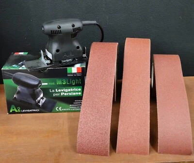 SAIT CARTA ABRASIVA "VETRATA" VELCRATA VELCRO A METRO 7 CM PER LEVIGATRICE A2 M3