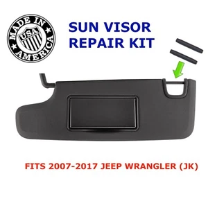 Jeep Wrangler JK Sun Visor Repair Kit Left/Right Side Sunvisor - Black - HI & AK - Picture 1 of 4