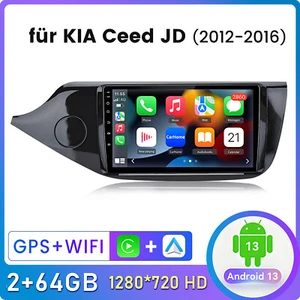 2+64G Android 13 Autoradio Für Kia Ceed JD 2012-16 GPS Navi SWC Carplay WIFI DAB - Bild 1 von 12