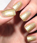 Indigo Bananas Executive Transvestite indie nail polish gold holo/flake mini 3ml